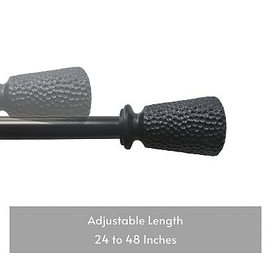 Popular Bath Baran 3/4-Inch Diameter Adjustable Decorative Curtain Rod