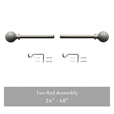 Popular Bath Palma 3/4-Inch Diameter Adjustable Decorative Curtain Rod