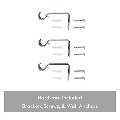 Popular Bath Azure 3/4-Inch Adjustable Decorative Curtain Rod