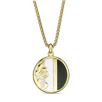 Gemminded 14k Gold Flash Plated Multi-Gemstone Pendant Necklace