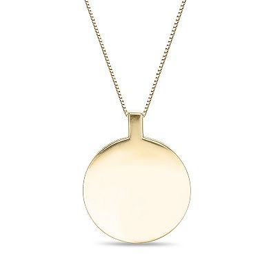 Gemminded 14k Gold Flash Plated Lab-Created White Sapphire & Gemstone Pendant Necklace