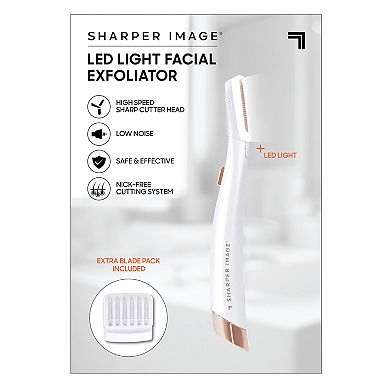 Sharper Image Lighted Facial Exfoliator Dermaplane