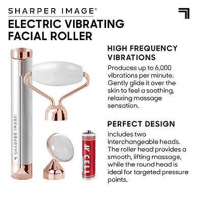 Sharper Image Electric Vibrating Facial Roller & Massager