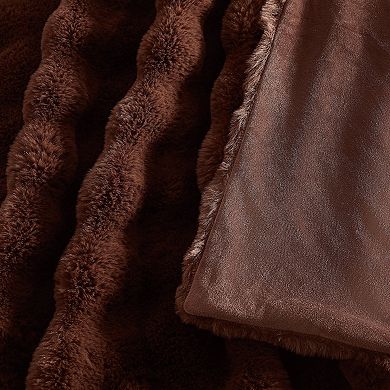 Brooklyn Loom Bubble Faux Fur Comforter Set with Shams