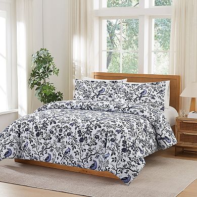Brooklyn Loom Ava Floral Comforter Set with Shams