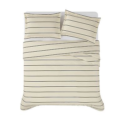 Brooklyn Loom Hayward Stripe Comforter & Sham Set