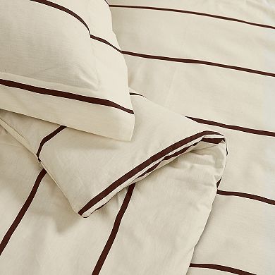 Brooklyn Loom Hayward Stripe Duvet Cover & Sham Set