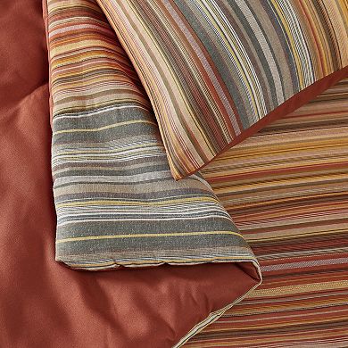 Brooklyn Loom Sunset Stripe Yarn Dye Comforter Set with Shams