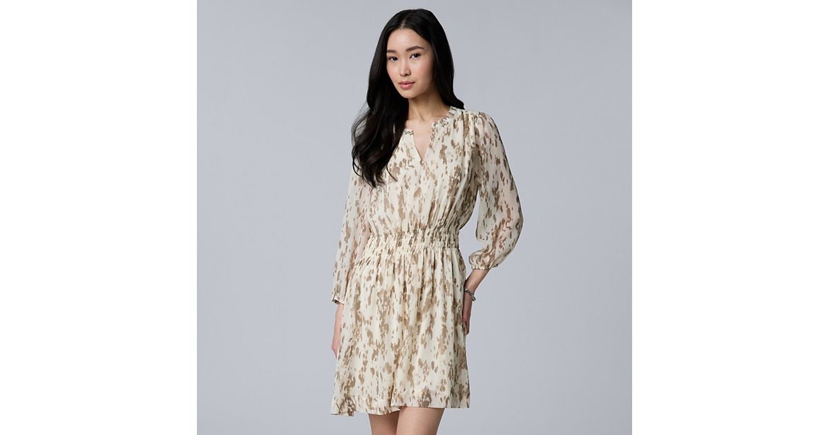 vera wang long sleeve dress Womens Simply Vera Vera Wang Long Sleeve Dresses, Clothing