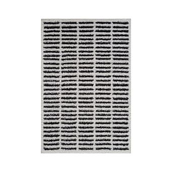 World Rug Gallery Bohemian Stripe Lines Shag Throw, Area or Runner Rug