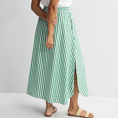 Women's Sonoma Goods For Life® Poplin Maxi Skirt