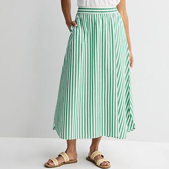 Women's Sonoma Goods For Life® Poplin Maxi Skirt