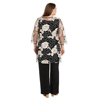 Plus Size R&M Richards 3-pc. Pantsuit