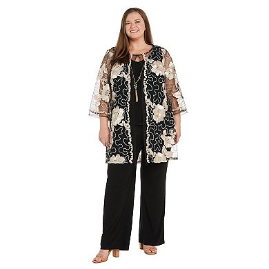Plus Size R&M Richards 3-pc. Pantsuit