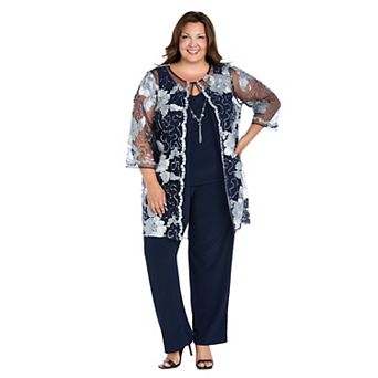 Plus Size R&M Richards 3 pc Pantsuit