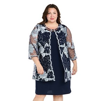 Plus Size R&M Richards Jacket Dress
