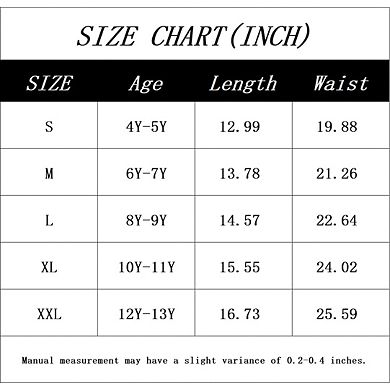 Girls Short Skirt with Built-In Shorts and Pockets