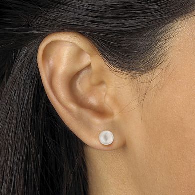 PalmBeach Jewelry 3 Piece Cultured Freshwater Pearl Set in Sterling Silver 18"