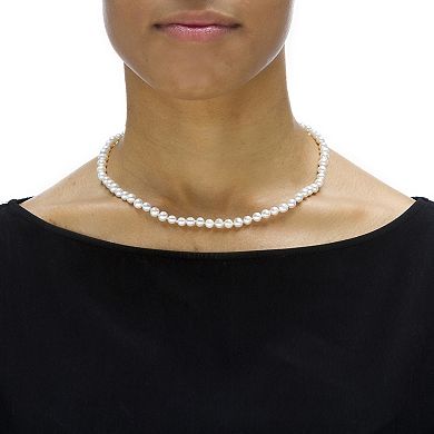PalmBeach Jewelry 3 Piece Cultured Freshwater Pearl Set in Sterling Silver 18"