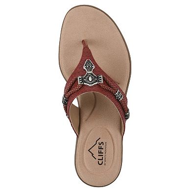 Cliffs by White Mountain Bainah Women's Thong Sandals