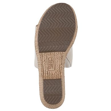Cliffs by White Mountain Birkley Women's Wedge Sandals