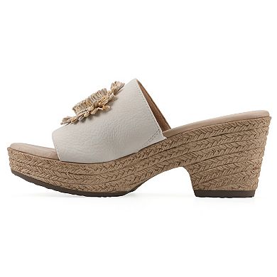 Cliffs by White Mountain Birkley Women's Wedge Sandals