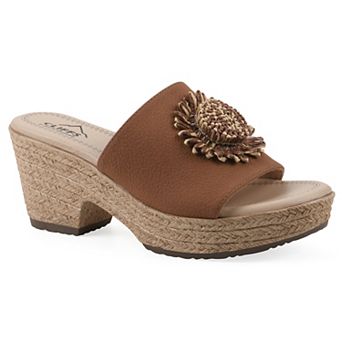 Cliffs by White Mountain Birkley Women's Wedge Sandals