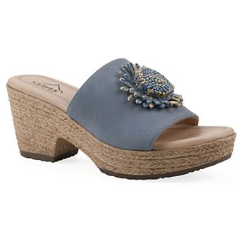 Cliffs by White Mountain Birkley Women's Wedge Sandals