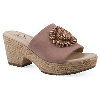 Cliffs by White Mountain Birkley Women's Wedge Sandals
