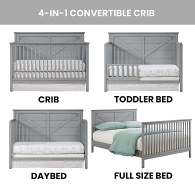 Oxford Baby Montauk 4-in-1 Convertible Crib