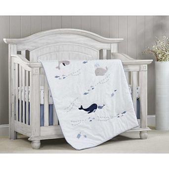 Oxford Baby Whale of a Time 3 pc Crib Bedding Set