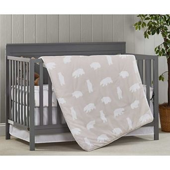 Oxford Baby Beary Cute 3 pc Crib Bedding Set