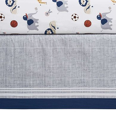 Oxford Baby Zoo Sports 3-Piece Crib Bedding Set