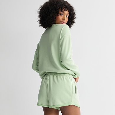 Juniors' Roll Cuff Shorts