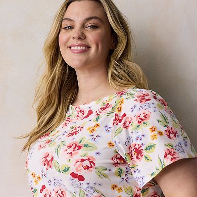 Plus Size LC Lauren Conrad Envelope Neckline Top