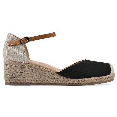 White Mountain Maintain Women's Wedge Espadrille Sandals