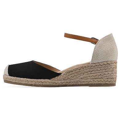 White Mountain Maintain Women's Wedge Espadrille Sandals