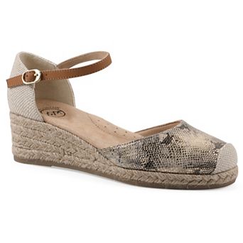White Mountain Maintain Women's Wedge Espadrille Sandals