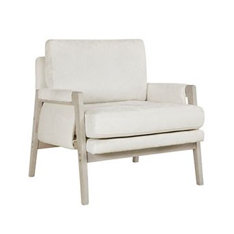 Mao Accent Armchair, Removable Cushion Cover, Chenille