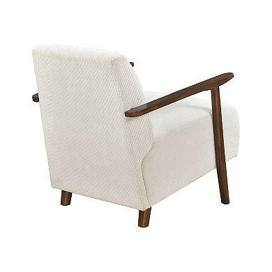 Bernie Accent Club Chair, Corduroy, Solid Wood Frame