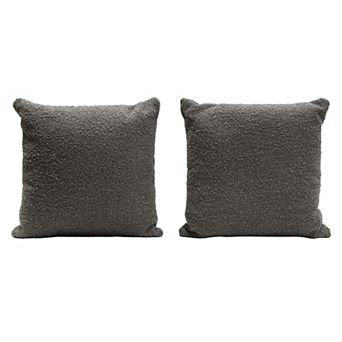 Wily Accent Pillow Set of 2, Square, Boucle Fabric