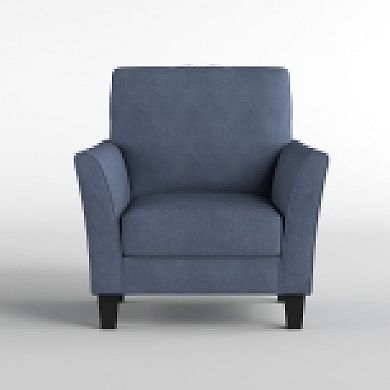 Xumo Sofa Armchair, Tapered Wood Legs