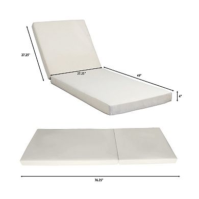 Outdoor Cushion for Chaise Lounger, Foam
