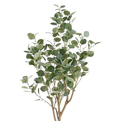 Zylo Faux Tree Eucolites Plant, 59 Inch, Green Polyester