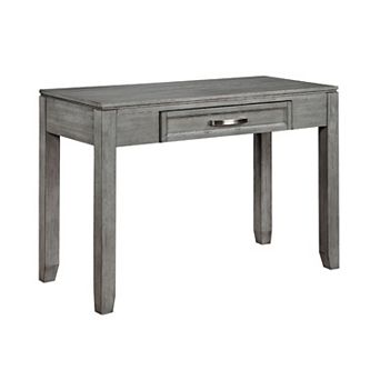 Thiem Writing Laptop Desk, 1 Drawer, Gray Wood Veneer, 42 Inch