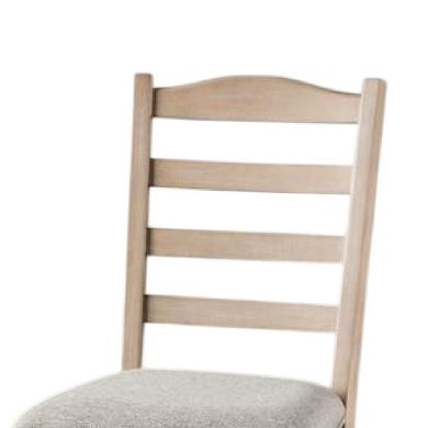 Cherie Dining Side Chair Set of 2, Turned Legs, Light Brown Solid Wood