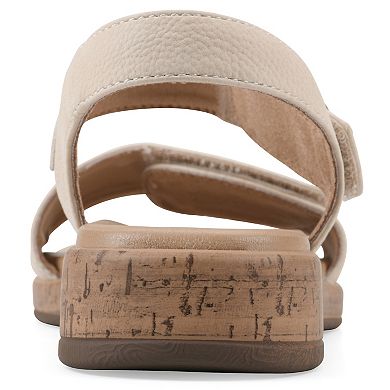 Cliffs by White Mountain Bonique Women's Wedge Slip-On Sandals