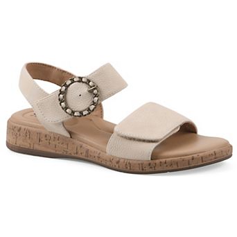 Cliffs by White Mountain Bonique Women's Wedge Slip-On Sandals
