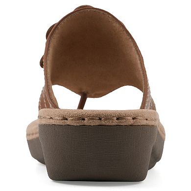 Cliffs by White Mountain Cashlyn Women's Flower Slide Sandals