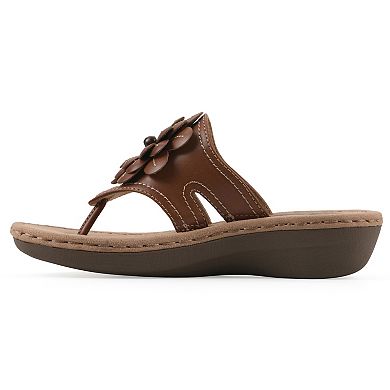 Cliffs by White Mountain Cashlyn Women's Flower Slide Sandals